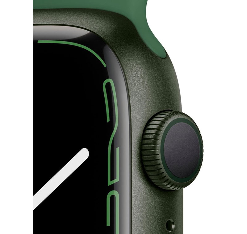 Apple ساعت هوشمند اپل Watch Series 7 Sport GPS 41mm با بدنه  لومینیومی سبز و بند سیلیکونی شبدری